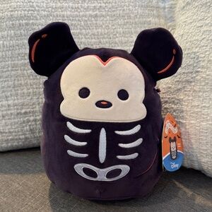 Squishmallows Disney Mickey Mouse 8 Inch Halloween 2025 Plush Skeleton